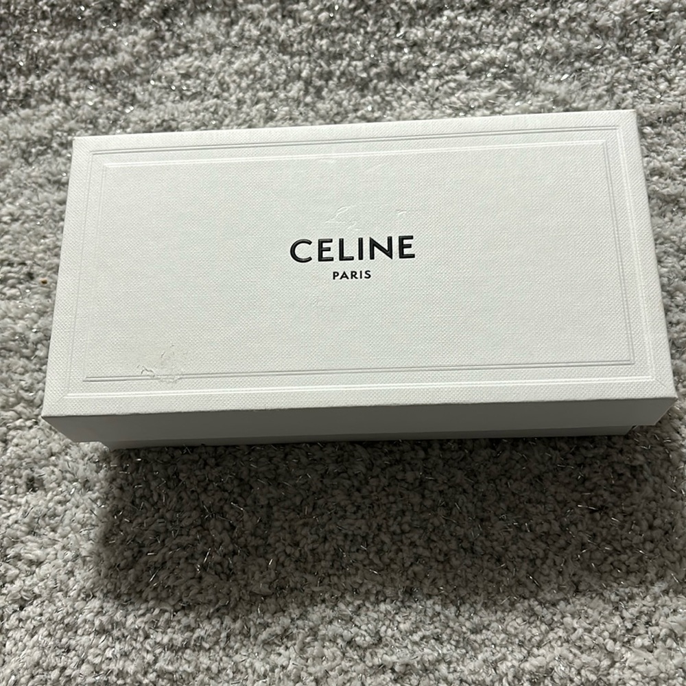 Celine gift box for compact wallet!  Almost 19” long x slightly over 10” wide!